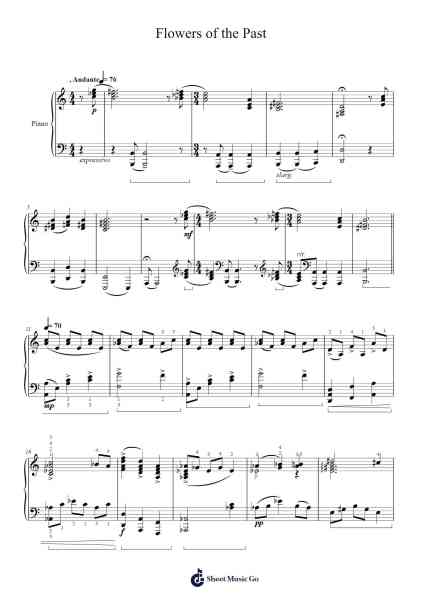 Flowers of the Past Sheet Music by Danny Elfman-Arr.Rusget Garckle