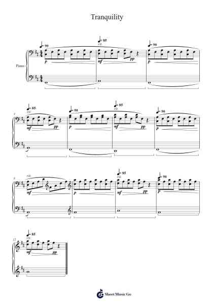 Tranquility Sheet Music by William J. Ross-Arr.Chamberg