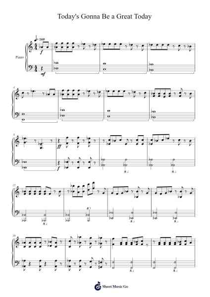 Today's Gonna Be a Great Today Sheet Music by Bowling for Soup-Arr.Bertreade