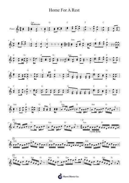 Home For A Rest Sheet Music by John Mann/Geoffrey Kelly-Arr.Debhum Browntor