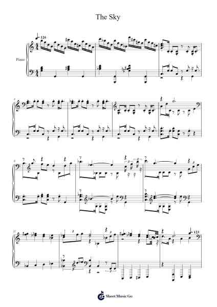 The Legend of Zelda Skyward Sword - The Sky Sheet Music by Takeshi Hama-Arr.Tomnee