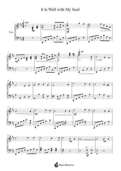 It Is Well With My Soul Sheet Music by undefined-Arr.Kelins Woothe