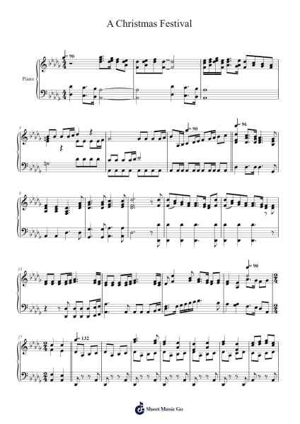 A Christmas Festival Sheet Music by Leroy Anderson-Arr.Mewood Teries