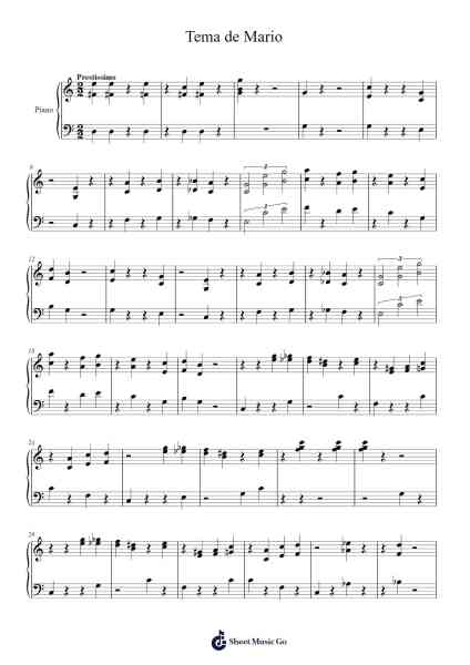 Tema de Mario Sheet Music by undefined-Arr.Odemick