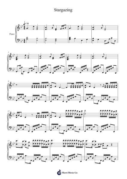 Stargazing Sheet Music by Travis Scott-Arr.Brumaud