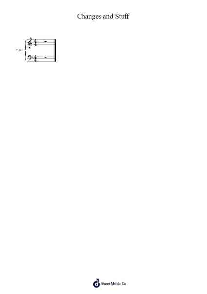 Changes and Stuff Sheet Music by undefined-Arr.Pubey
