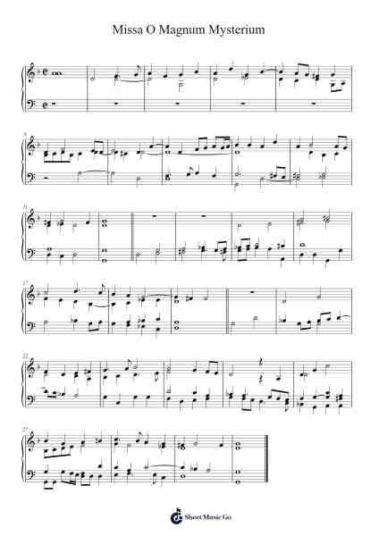 Missa O Magnum Mysterium Sheet Music by Tomás Luis de Victoria-Arr.Wrightac Phimaud