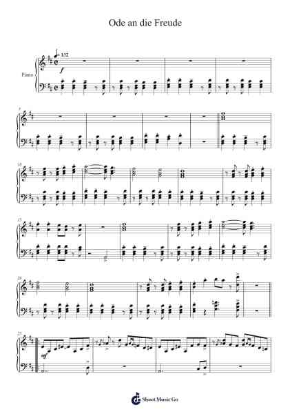 Ode an die Freude Sheet Music by Keylyn Stillow-Arr.Handre Raekiel