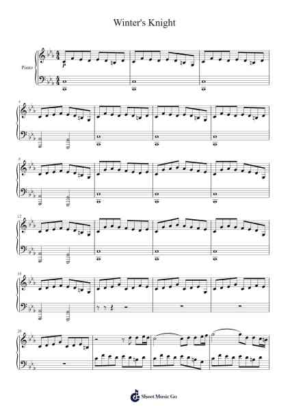 Winter's Knight Sheet Music by Joseph Vargo-Arr.O'Cady Bobde