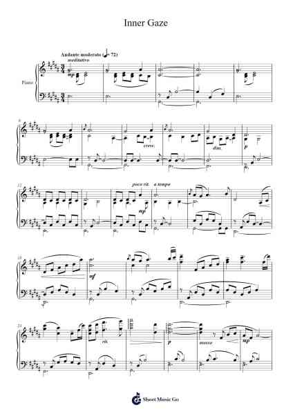 Inner Gaze Sheet Music by David Badillo-Arr.Cookeda