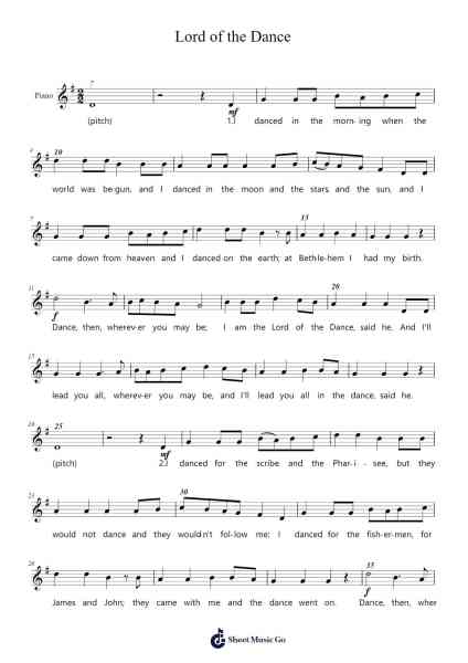 Lord of the Dance Sheet Music by John Rutter-Arr.Fieldtein