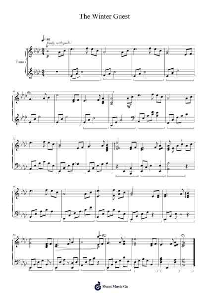 The Winter Guest Sheet Music by Eucox-Arr.Stilhan Dalter