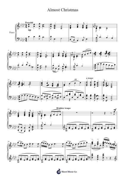 Almost Christmas Sheet Music by Readedred-Arr.Sherrah Birroll