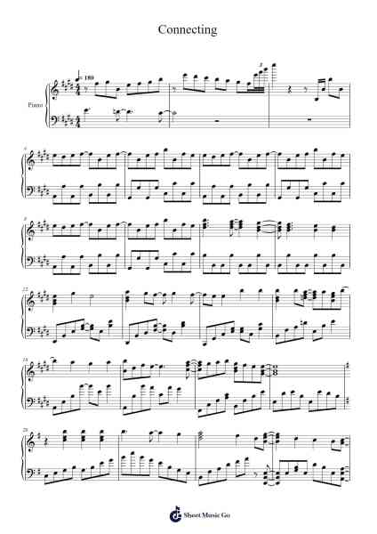 Connecting Sheet Music by M・A・O/伊藤美来/立花理香-Arr.Vanralph Aunald