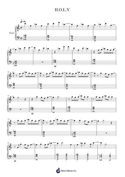 H.O.L.Y Sheet Music by undefined-Arr.Eveken Dougloyd
