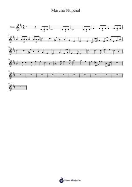 Marcha Nupcial Sheet Music by undefined-Arr.Raelo