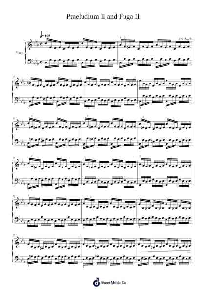 Praeludium II and Fuga II Sheet Music by Trompie Booysen-Arr.Woolgreen