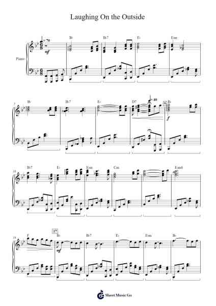 Laughing On the Outside Sheet Music by Bernadette Carroll-Arr.Palo