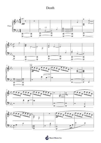 Death Sheet Music by Disasterpeace-Arr.Hornwald