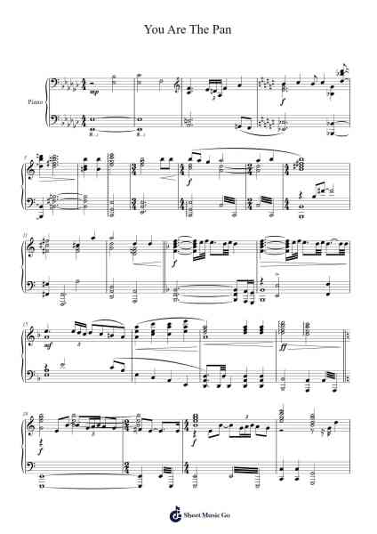 You Are The Pan Sheet Music by John Williams-Arr.Ruthmie