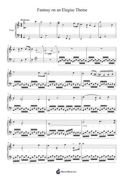 Fantasy on an Elegiac Theme Sheet Music by Elizabeth Mathiesen-Arr.Inbuck
