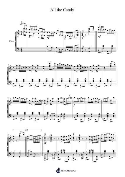 All the Candy Sheet Music by E. Harry Kelly-Arr.Faithelip