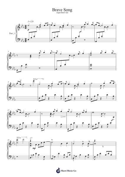 Brave Song Sheet Music by undefined-Arr.Sherrah Birroll