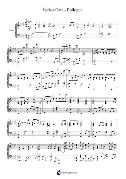 Epilogue Sheet Music by undefined-Arr.Ronbard