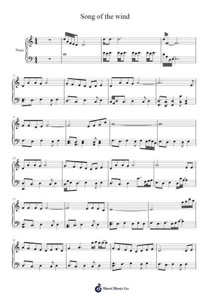 Song of the wind Sheet Music by Viotio Dulouis-Arr.Blitheclough