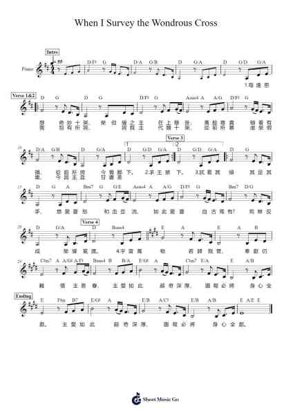 When I Survey the Wondrous Cross Sheet Music by Traditional Melody-Arr.Jesries