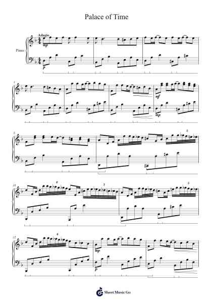 Palace of Time Sheet Music by Jeffrey Huang-Arr.Billel Samry