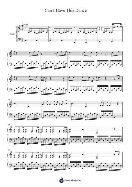 Can I Have This Dance Sheet Music by Bowlice Grotesibyl-Arr.Zarol Hayleste