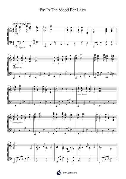 I'm In The Mood For Love Sheet Music by Jimmy McHugh-Arr.Leifres