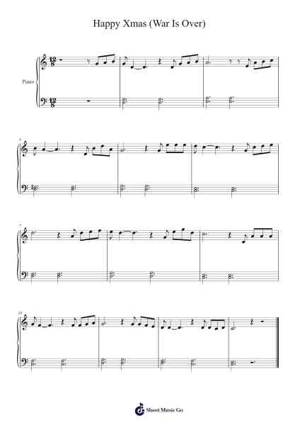 Happy Xmas (War Is Over) Notenblatt von John Lennon/Yoko Ono-Arr.Hedvogt