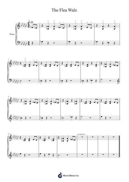 The Flea Walz Sheet Music by Ferdinand Beyer-Arr.Swinfred Clarkdiah
