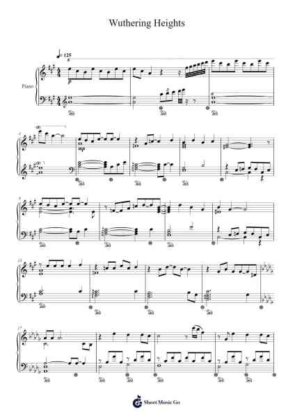 Wuthering Heights Sheet Music by Kate Bush-Arr.Regwill Nalome