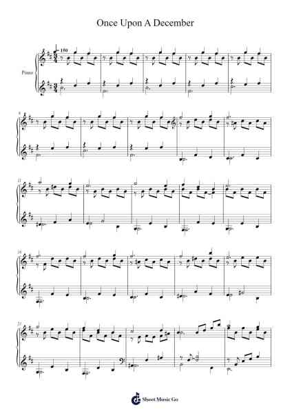 Once Upon A December Sheet Music by undefined-Arr.Annnat Keclair
