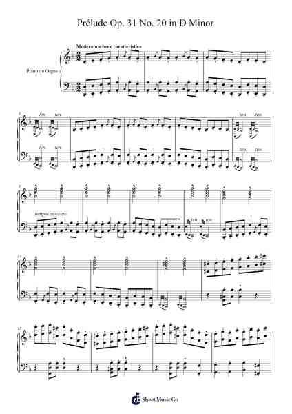 Prélude Op. 31 No. 20 in D Minor Sheet Music by Charles-Valentin Alkan-Arr.Osgrey Flowersor