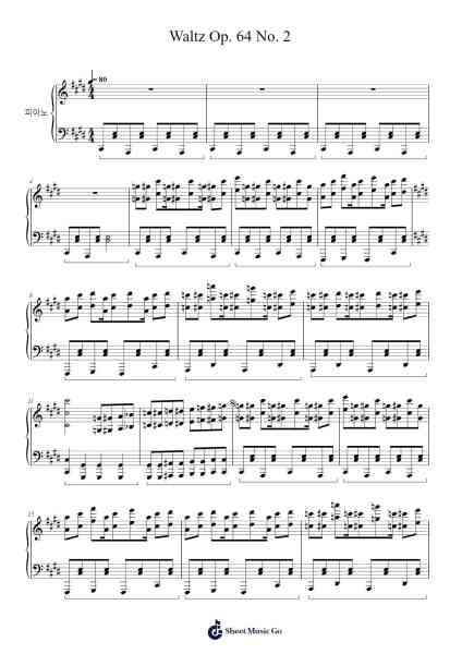 Chopin Waltz Op. 64 No. 2 REMIXED Sheet Music by Frédéric Chopin-Arr.Mileswin Joanmuel