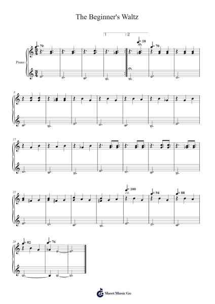 The Beginner's Waltz Sheet Music by TestPilot-Arr.Babvieve Themew