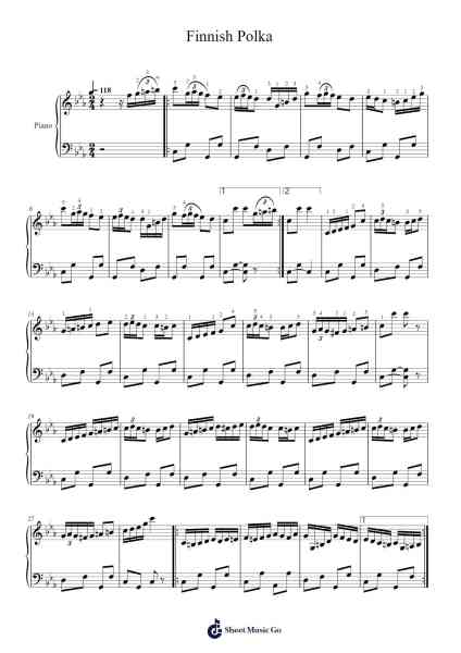 Finnish Polka Sheet Music by undefined-Arr.Paggai Noelsay