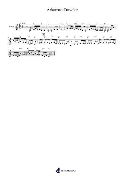 Arkansas Traveler Sheet Music by Traditional-Arr.Hobbaird Birdsibyl