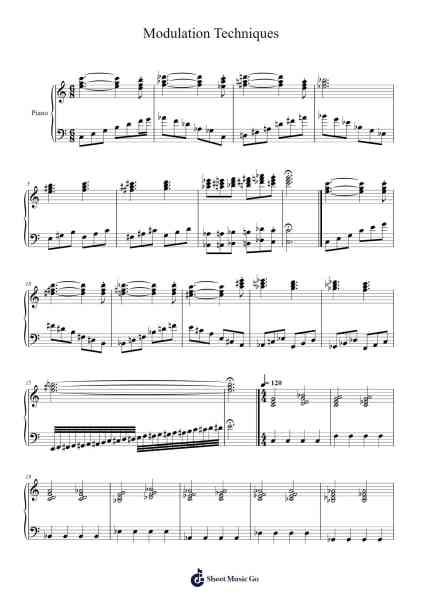 Modulation Techniques - Tips on Composing, Arranging, and Performing Sheet Music by Aedan McBride-Arr.Ninah