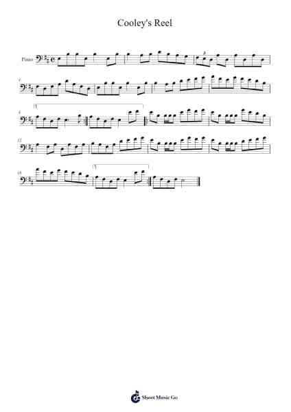 Cooley's Reel Sheet Music by Traditional-Arr.Osgrey Flowersor
