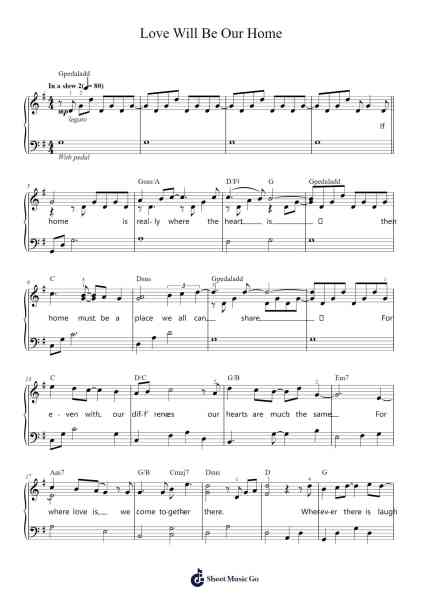 Love Will Be Our Home Sheet Music by Sandi Patty-Arr.Jobnold