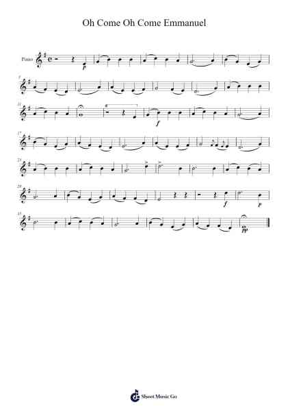 Oh Come Oh Come Emmanuel 乐谱由 Raymond Nichol - 编曲 Campbriel