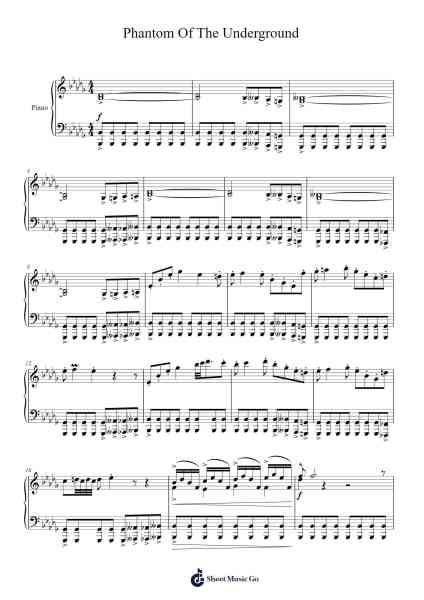 Phantom Of The Underground Sheet Music by Andrew Lloyd Webber-Arr.Primeg