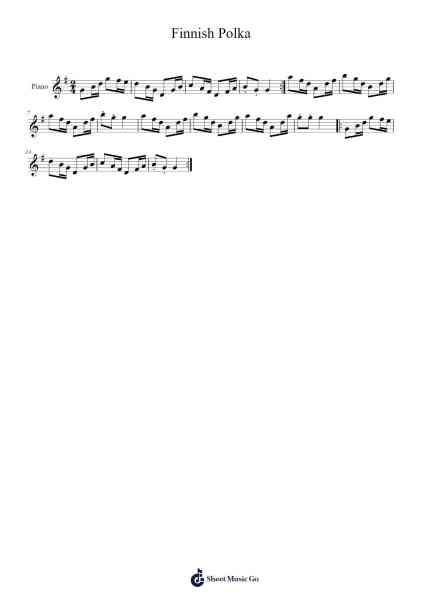 Finnish Polka Sheet Music by Tuukka Jokilehto-Arr.Keatsrid Burnsgo