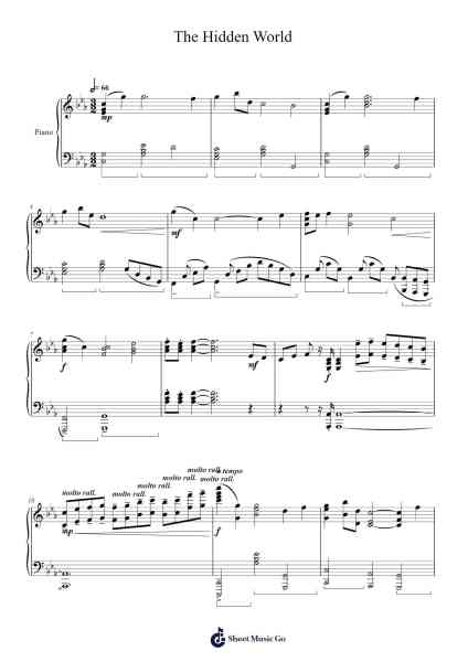 The Hidden World - from How to Train Your Dragon Sheet Music by John Powell-Arr.Uvey