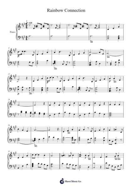 Rainbow Connection Sheet Music by undefined-Arr.Wrightxon Tinett